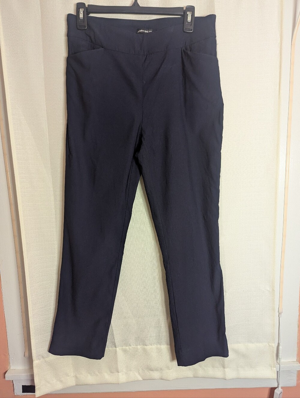 Hilary Radley Navy Chinos - Straight Fit